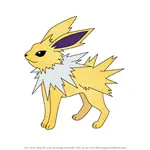 How to Draw Jolteon from Pokemon