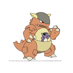 How to Draw Kangaskhan from Pokemon