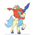 How to Draw Keldeo Resolute Form from Pokemon