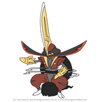 How to Draw Kingambit from Pokemon