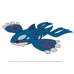 How to Draw Kyogre from Pokemon