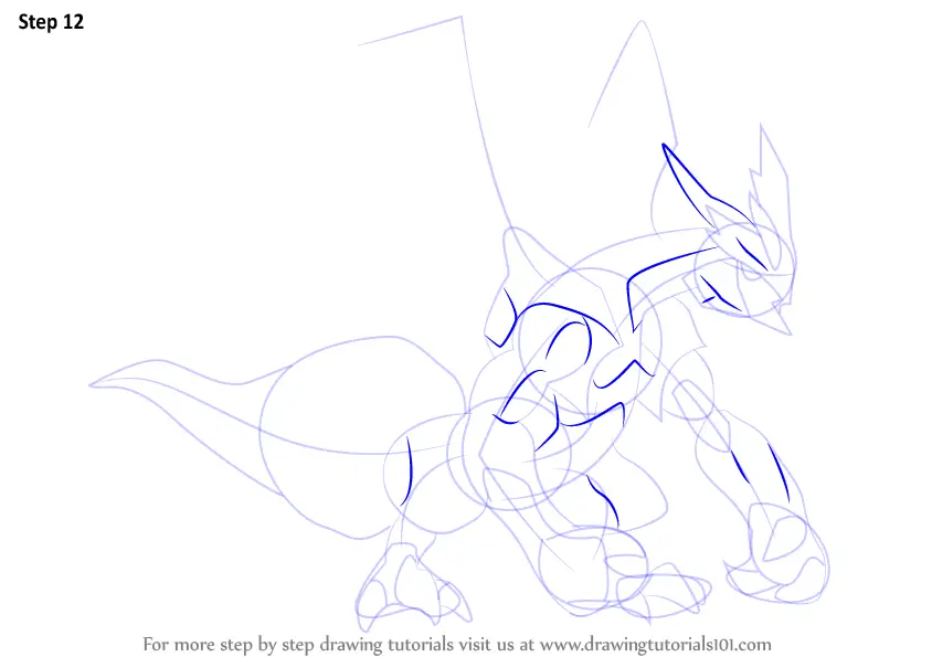 How to Draw Kyurem from Pokemon (Pokemon) Step by Step ...