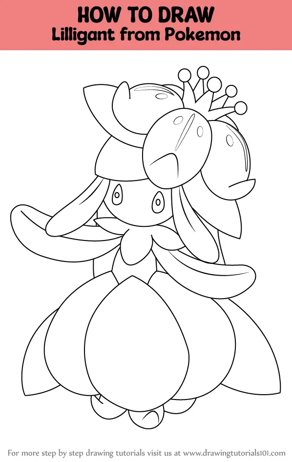 Lilligant from the #Pokemon Black & White official art set.