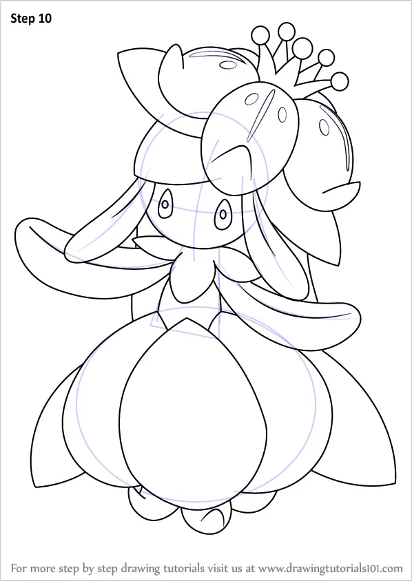 lilligant coloring page ideas pokemon