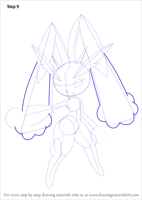 Learn How to Draw Lopunny from Pokemon (Pokemon) Step by Step : Drawing