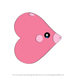 How to Draw Luvdisc from Pokemon