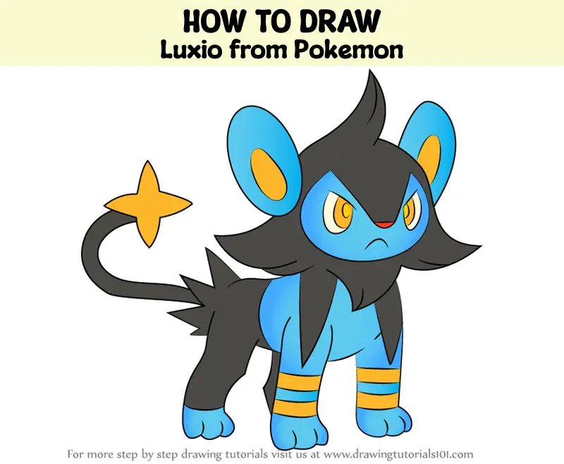 How to Draw Luxio from Pokemon (Pokemon) Step by Step ...