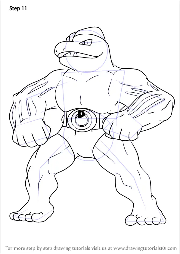 machoke coloring pages printable pokemon