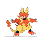 How to Draw Magmar from Pokemon