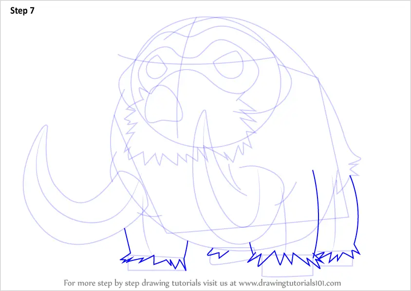 mamoswine coloring page to print pokemon