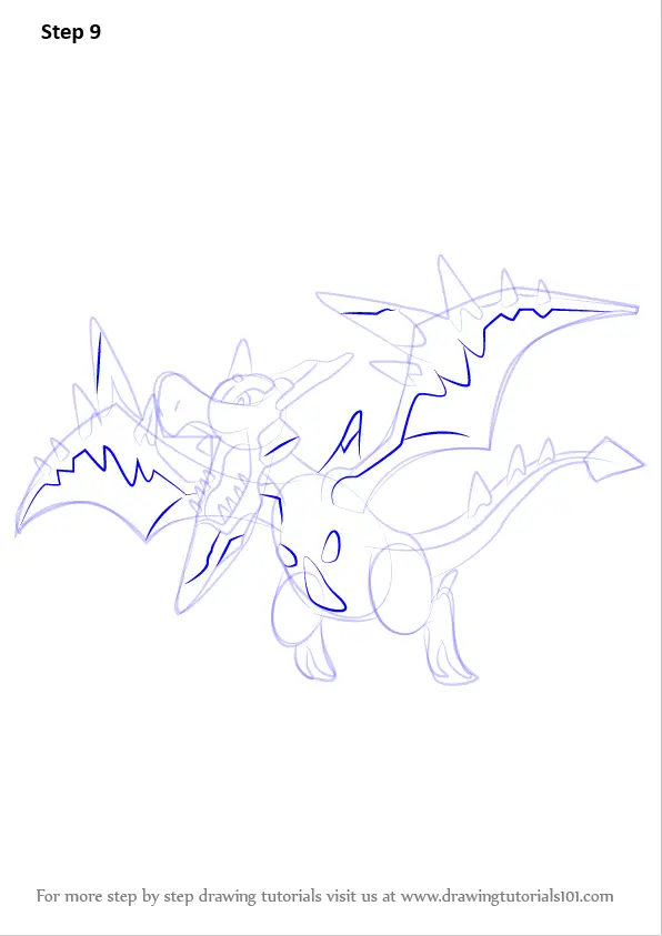 How to Draw Mega Aerodactyl from Pokemon (Pokemon) Step by Step ...