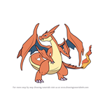 How to Draw Mega Charizard Y from Pokemon