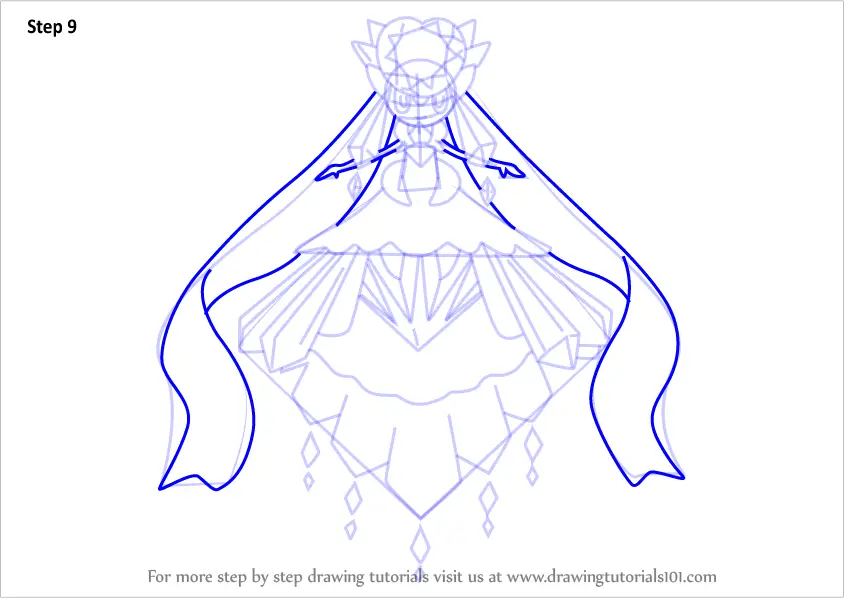 mega diancie coloring pages