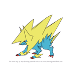 How to Draw Mega Manectric from Pokemon