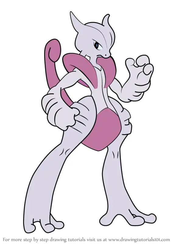 Mega Mewtwo X coloring page 