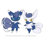 How to Draw Meowstic from Pokemon