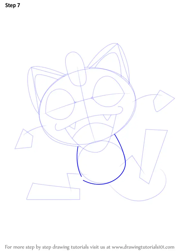 step draw quilava by step to how from by Pokemon (Pokemon) Draw Meowth Learn to How Step