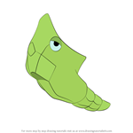 How to Draw Metapod from Pokemon