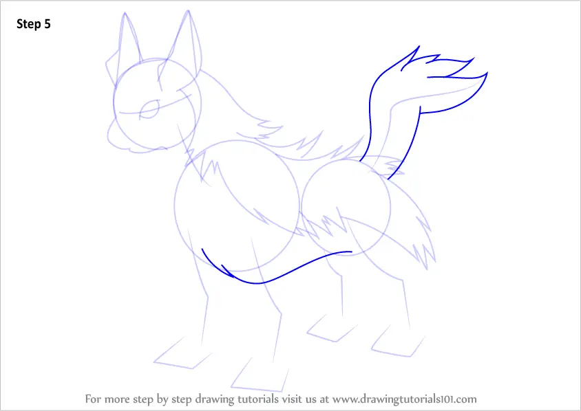 How to Draw Mightyena from Pokemon (Pokemon) Step by Step ...