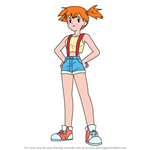 How to Draw Misty aka Kasumi from Pokemon