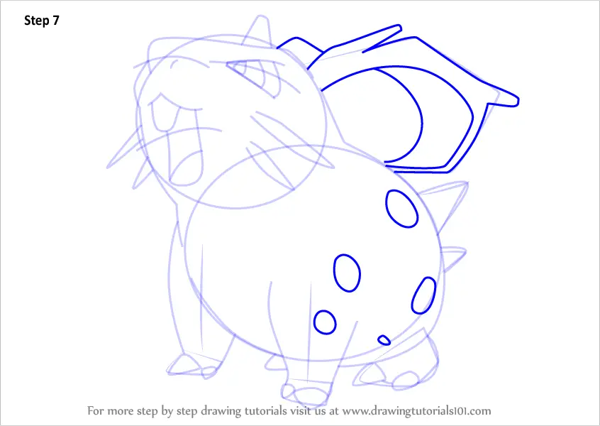 nidoran draw to how pokemon Step Female Pokemon from Nidoran by Step Draw to How