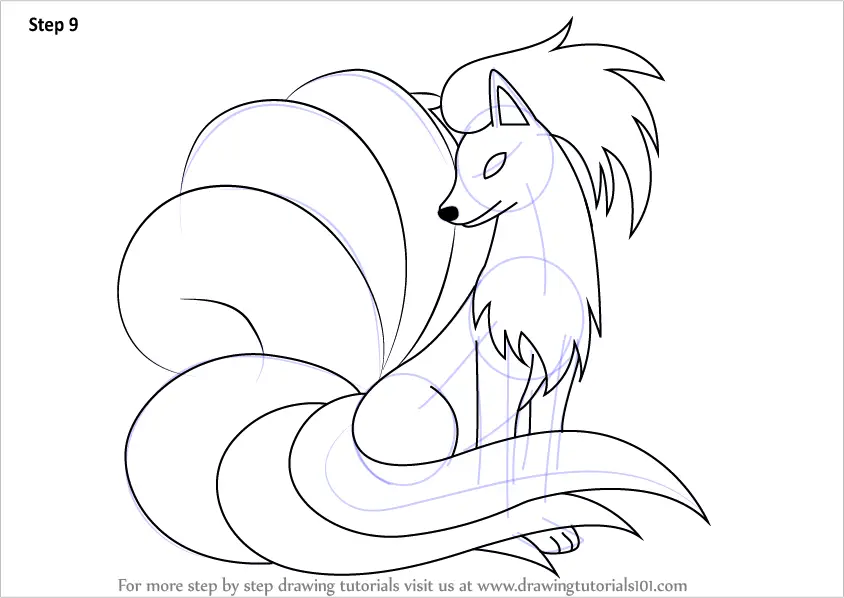 Learn How To Draw Ninetales From Pokemon Pokemon Step By Step | Porn ...