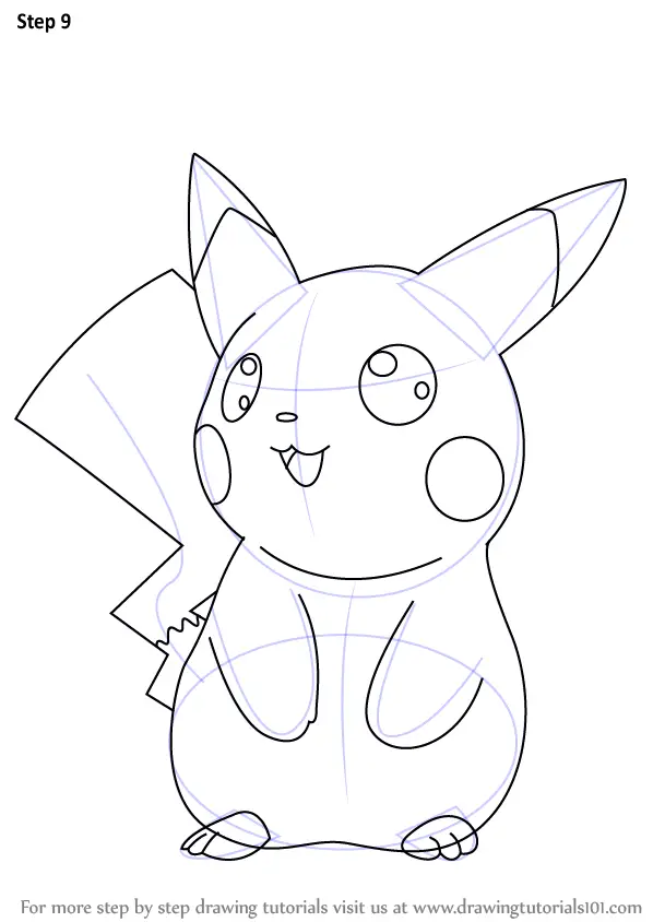 pikachu by video step to step how draw Pikachu to Ninja Pokemon from (Pokemon Learn How Draw