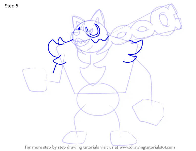 How to Draw Okidogi from Pokemon (Pokemon) Step by Step ...