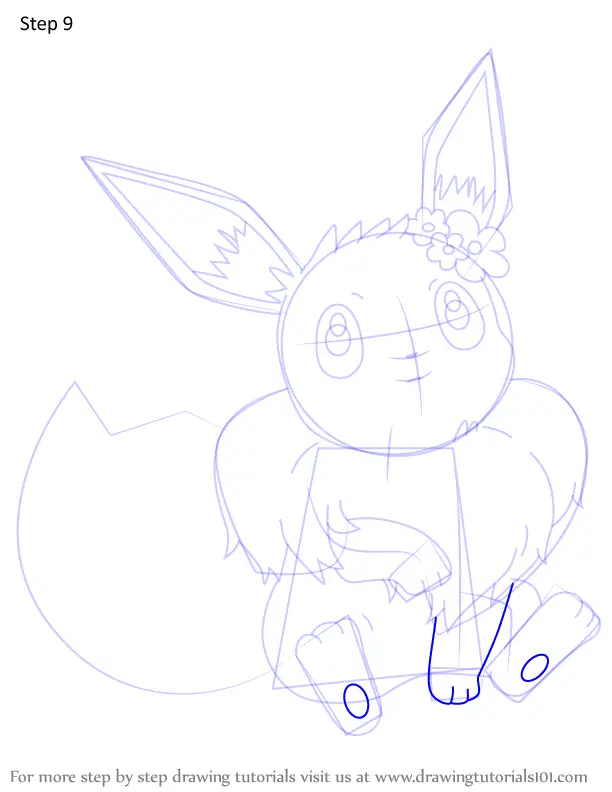 How to Draw Partner Eevee from Pokemon (Pokemon) Step by Step ...