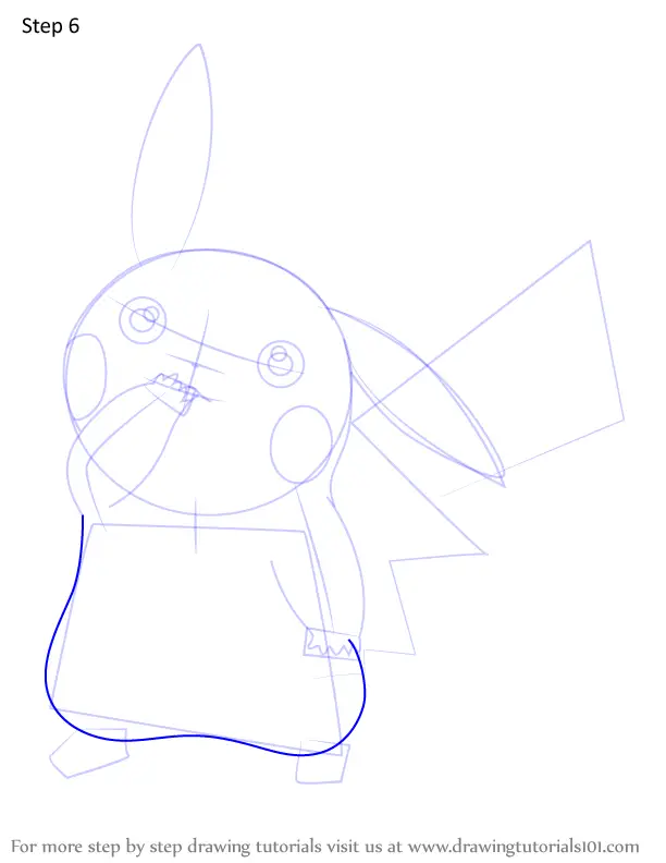 How to Draw Partner Pikachu from Pokemon (Pokemon) Step by Step ...