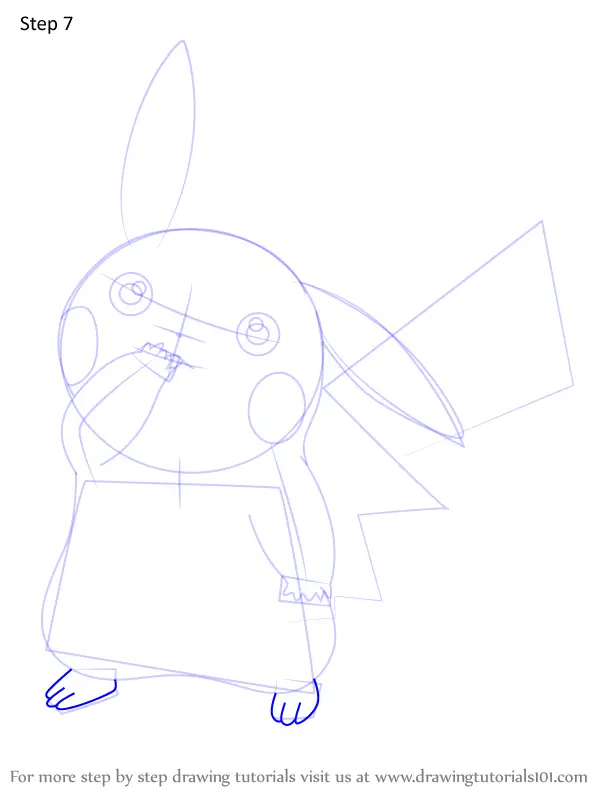 How to Draw Partner Pikachu from Pokemon (Pokemon) Step by Step ...