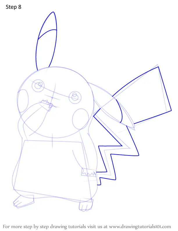 How to Draw Partner Pikachu from Pokemon (Pokemon) Step by Step ...