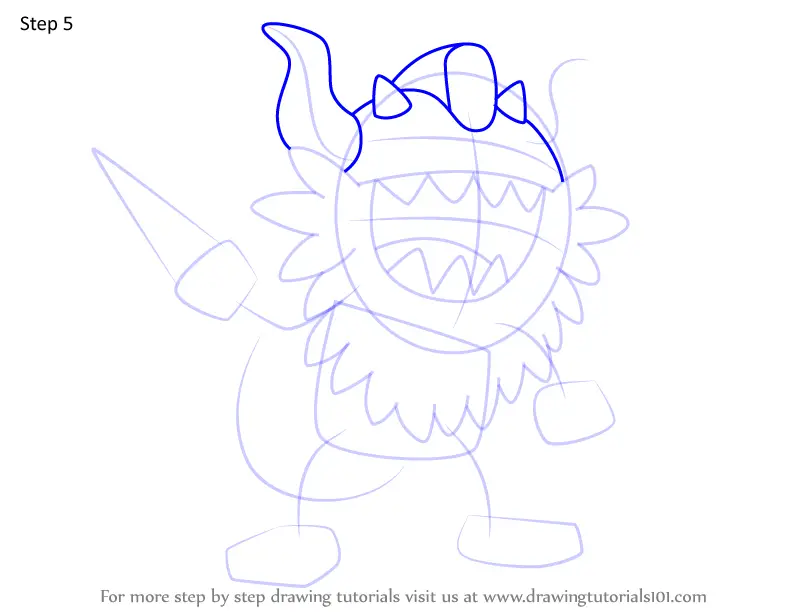 perrserker coloring page in black and white pokemon