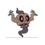 How to Draw Phantump from Pokemon