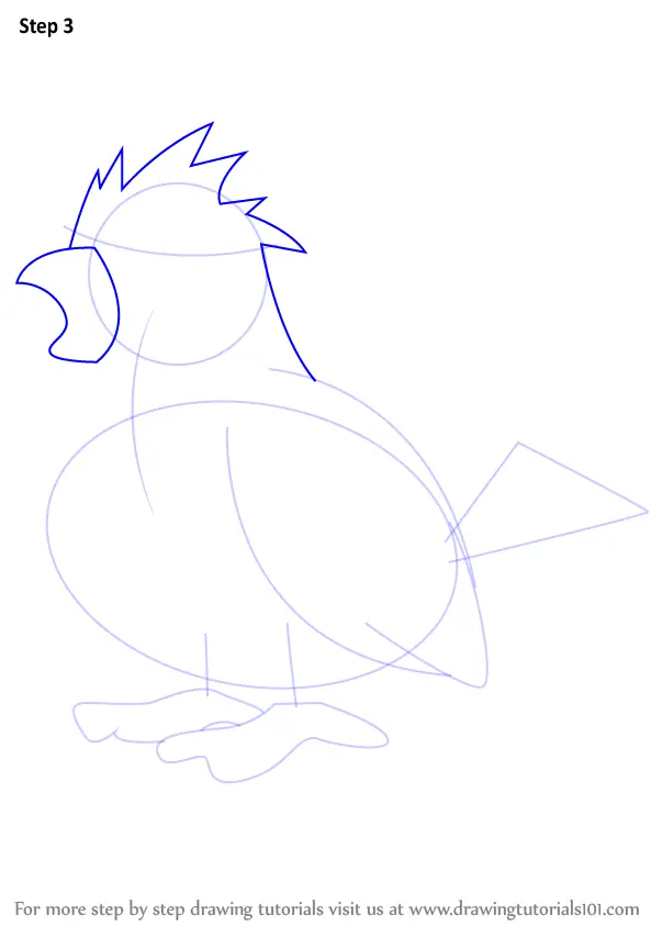 How To Draw Pidgey From Pokemon Pokemon Step By Step 7079