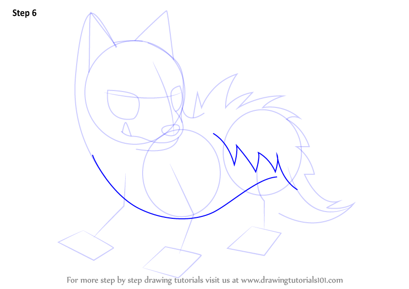 How to Draw Poochyena from Pokemon (Pokemon) Step by Step ...