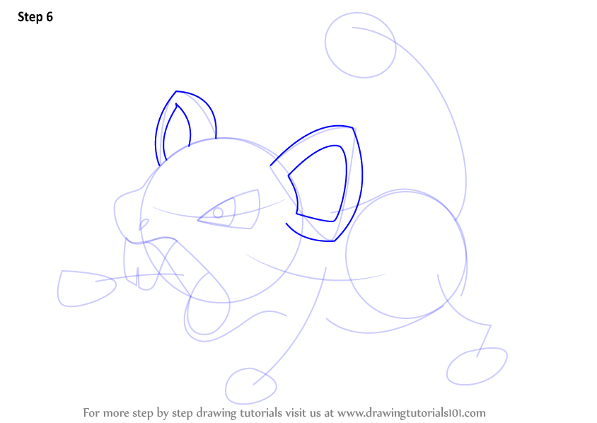 step drawing how by step by How to Draw Learn from Pokemon Rattata (Pokemon) Step