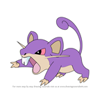 How to Draw Rattata from Pokemon