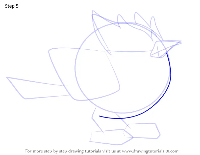 How to Draw Rookidee from Pokemon (Pokemon) Step by Step ...