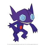 How to Draw Sableye from Pokemon