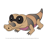 How to Draw Sandile from Pokemon