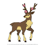 How to Draw Sawsbuck from Pokemon