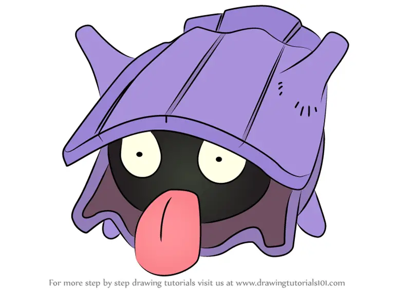 Learn How to Draw Shellder from Pokemon (Pokemon) Step by Step