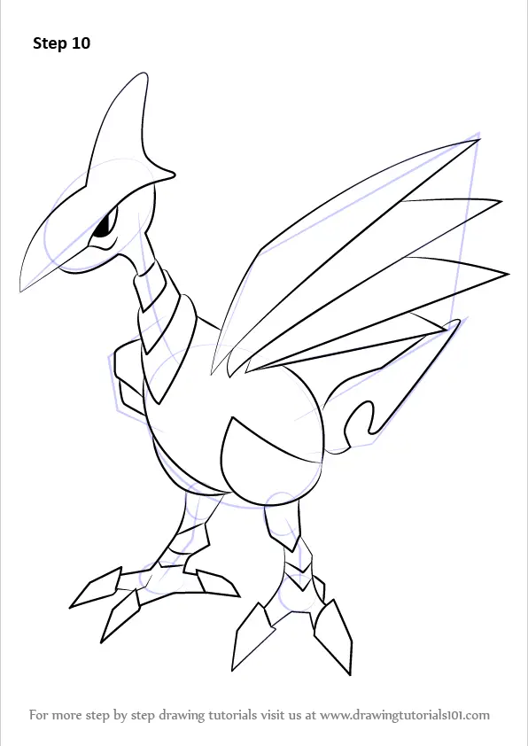 skarmory coloring page transparent png pokemon