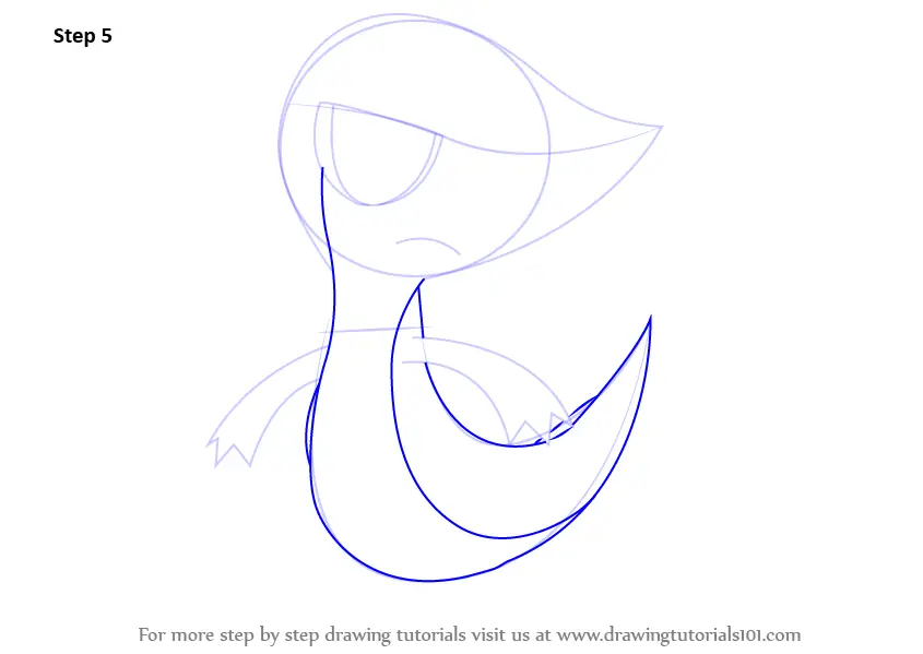 How to Draw Snivy from Pokemon (Pokemon) Step by Step ...