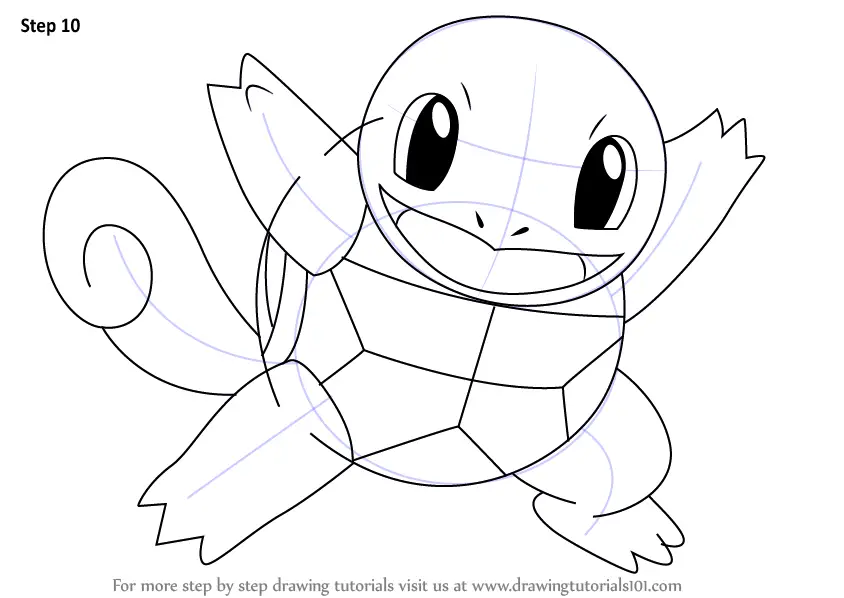 squirtle drawing tutorial