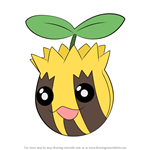 How to Draw Sunkern from Pokemon