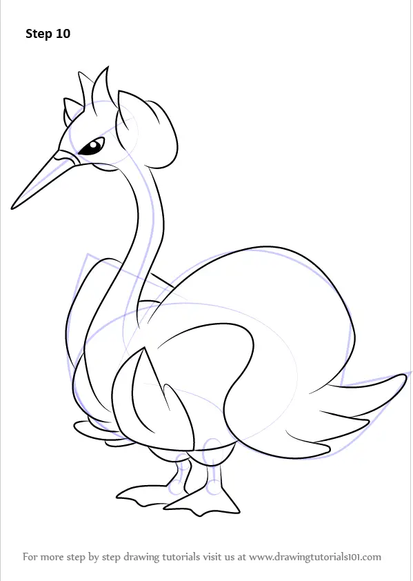 swanna coloring page png pokemon