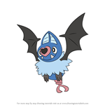 How to Draw Swoobat from Pokemon