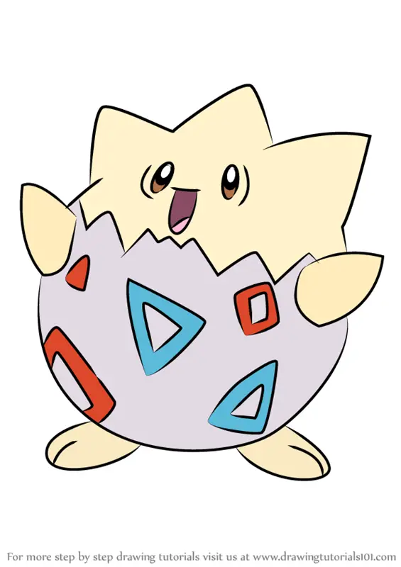 Learn How to Draw Togepi from Pokemon (Pokemon) Step by Step : Drawing